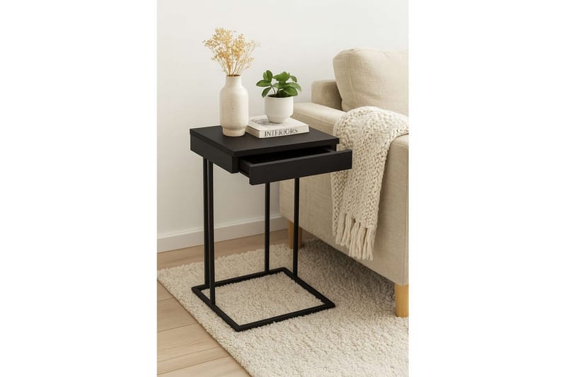 Erya Sidebord 42x120 cm - Sort - Møbler - Borde - Aflastningsbord - Lampebord