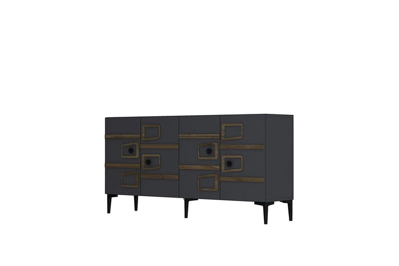 Esta Konsolbord 150 cm - Mellemfarvet træ/Antracit - Møbler - Borde - Aflastningsbord - Entrébord