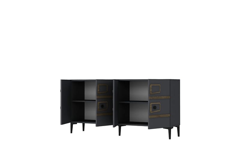Esta Konsolbord 150 cm - Mellemfarvet træ/Antracit - Møbler - Borde - Aflastningsbord - Entrébord