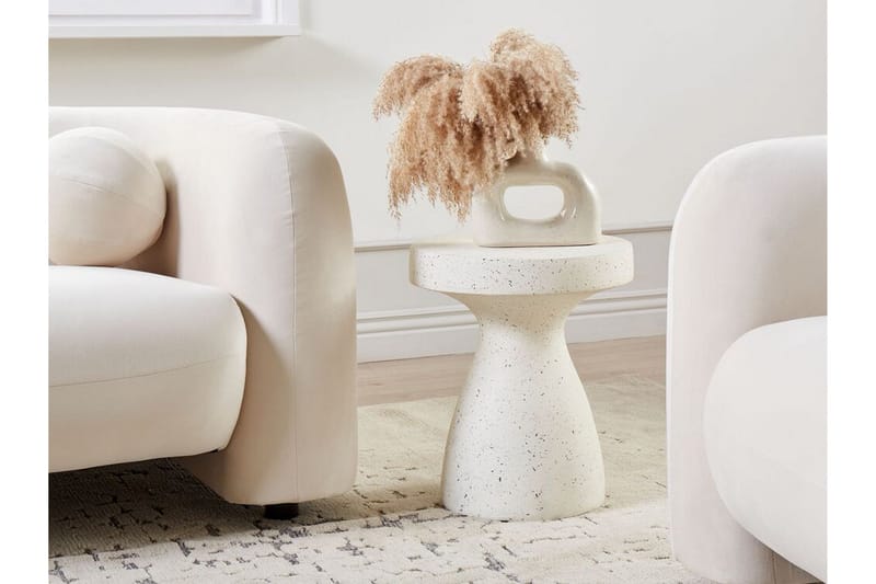 Faber Sidebord 39 cm - Hvid - Møbler - Borde - Aflastningsbord - Lampebord