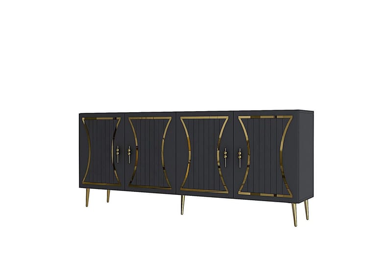 Falra Konsolbord 150 cm - Antracit/Guld - Møbler - Borde - Aflastningsbord - Entrébord