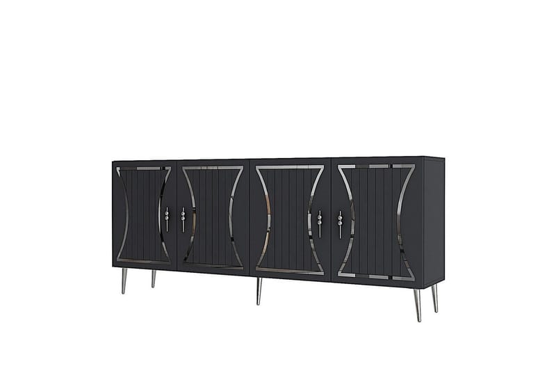Falra Konsolbord 150 cm - Antracit/Sølv - Møbler - Borde - Aflastningsbord - Entrébord