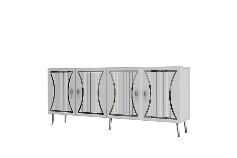 Falra Konsolbord 150 cm - Hvid/Sølv - Møbler - Borde - Aflastningsbord - Entrébord