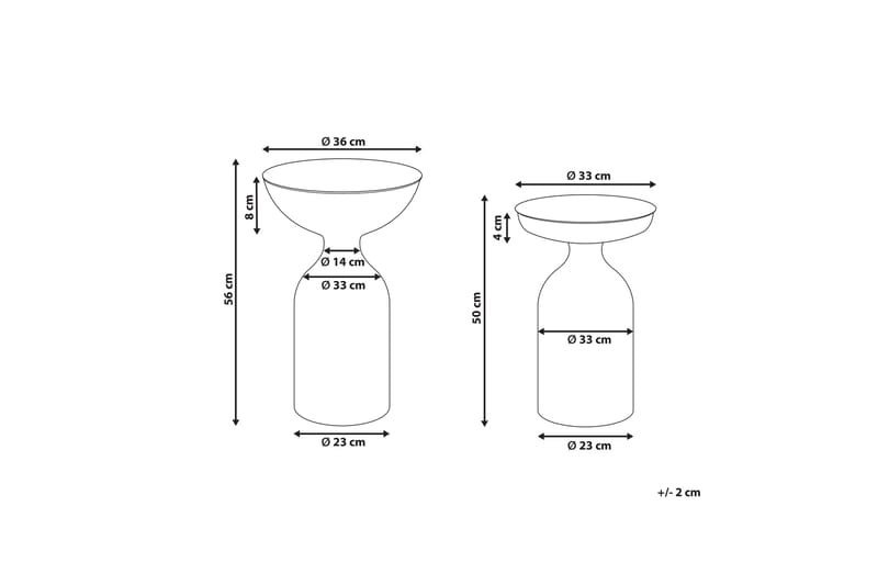 Farron Sætbord 36 cm - Grøn - Møbler - Borde - Aflastningsbord - Indskudsborde