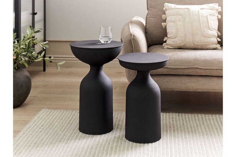 Farron Sætbord 36 cm - Sort - Møbler - Borde - Aflastningsbord - Indskudsborde