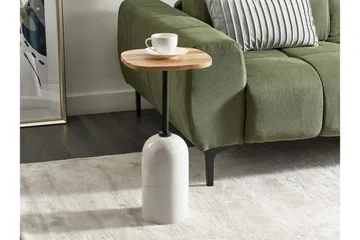 Faust Sidebord 30 cm - Hvid/Lyst træ - Møbler - Borde - Aflastningsbord - Lampebord