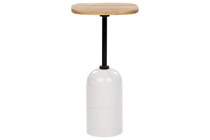 Faust Sidebord 30 cm, Hvid/Lyst træ