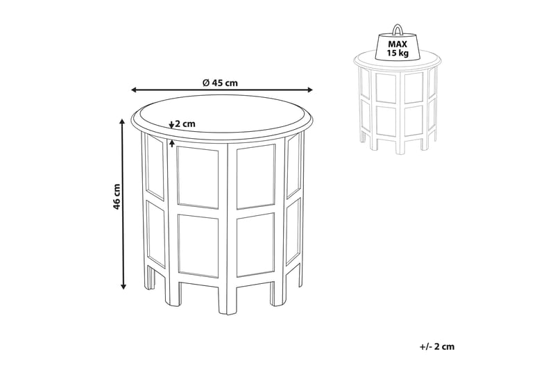 Favio Sidebord 45 cm - Blå - Møbler - Borde - Aflastningsbord - Lampebord