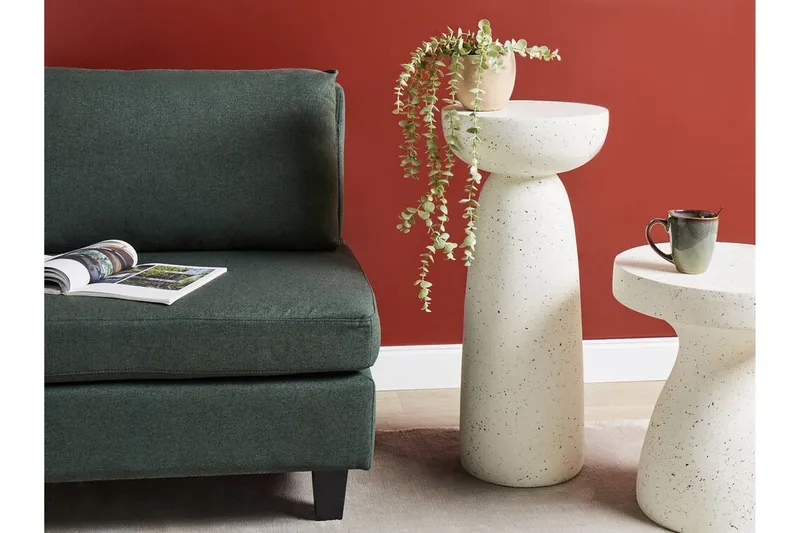 Fayanna Sidebord 33 cm - Hvid - Møbler - Borde - Aflastningsbord - Lampebord