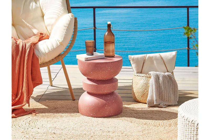 Felis Sidebord 37 cm - Rød - Møbler - Borde - Aflastningsbord - Lampebord