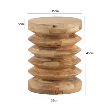 Fenena Sidebord 35 cm - Varm lysebrun - Møbler - Borde - Aflastningsbord - Lampebord