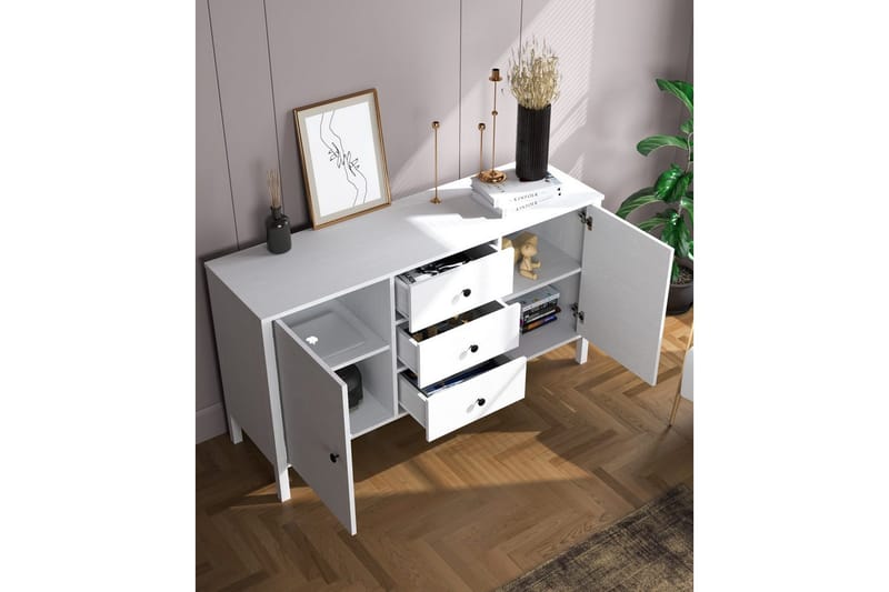 Fenric Konsolbord 150 cm - Natur/Hvid - Møbler - Borde - Aflastningsbord - Entrébord