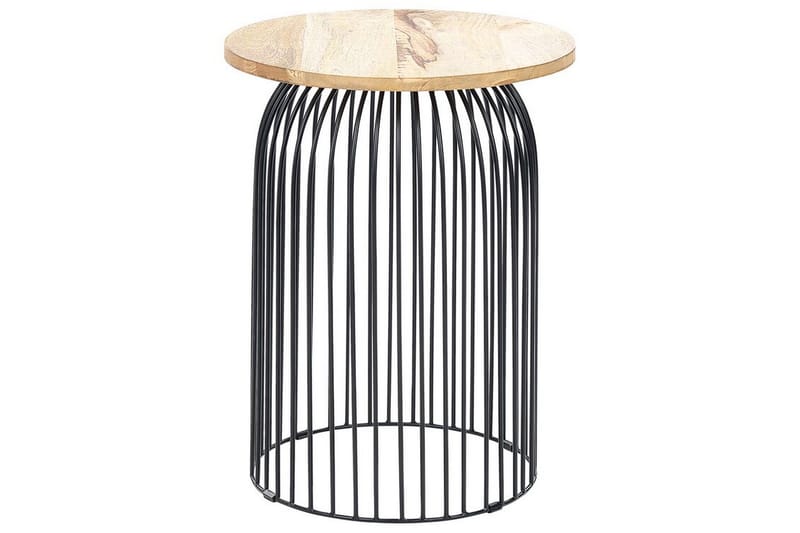 Ferron Sidebord 36 cm - Lyst træ/Sort - Møbler - Borde - Aflastningsbord - Lampebord