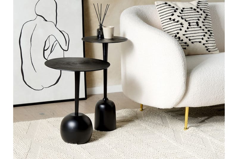 Fidencio Sidebord 30 cm - Sort - Møbler - Borde - Aflastningsbord - Lampebord