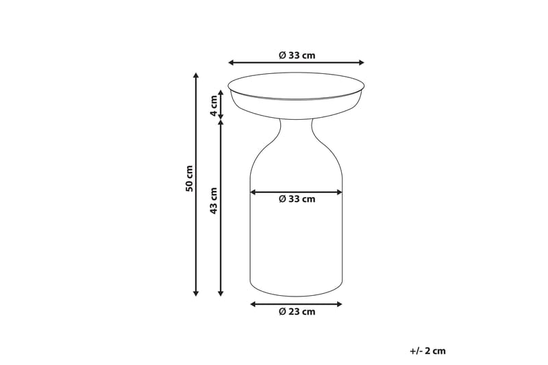 Filippo Sidebord 33 cm - Grøn - Møbler - Borde - Aflastningsbord - Lampebord