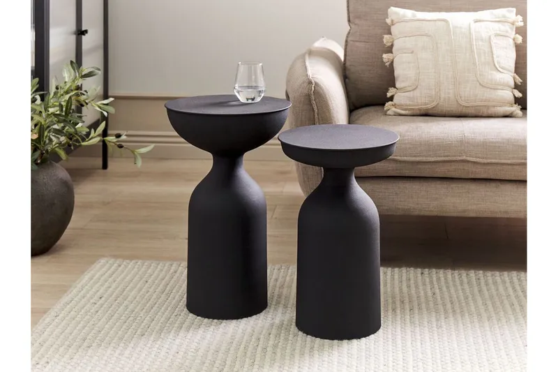 Filippo Sidebord 33 cm - Sort - Møbler - Borde - Aflastningsbord - Lampebord