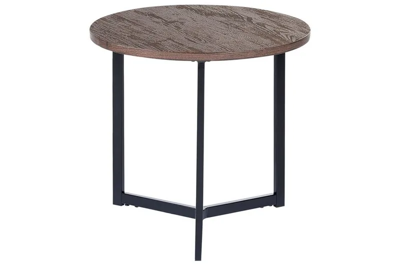 Filmore Sidebord 39 cm, Mørkt træ/Sort