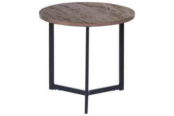Filmore Sidebord 39 cm - Mørkt træ/Sort - Møbler - Borde - Aflastningsbord - Lampebord