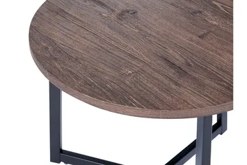 Filmore Sidebord 39 cm - Mørkt træ/Sort - Møbler - Borde - Aflastningsbord - Lampebord