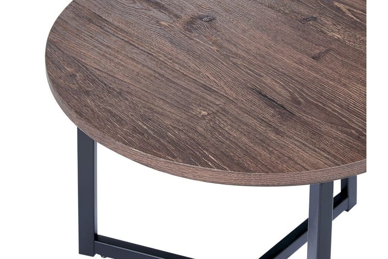 Filmore Sidebord 39 cm - Mørkt træ/Sort - Møbler - Borde - Aflastningsbord - Lampebord