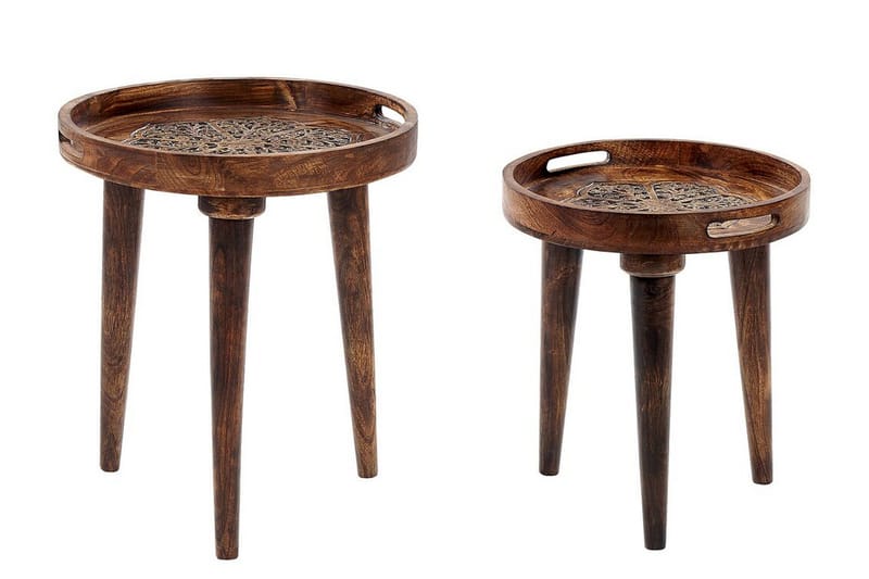 Finbar Sætbord 40 cm, Mørkt træ