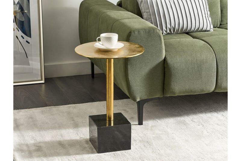Finnian Sidebord 30 cm - Guld/Sort - Møbler - Borde - Aflastningsbord - Lampebord