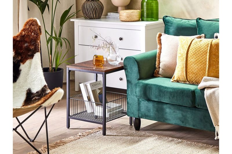 Fintan Sidebord 40 cm - Sort/Mørkt træ - Møbler - Borde - Aflastningsbord - Lampebord