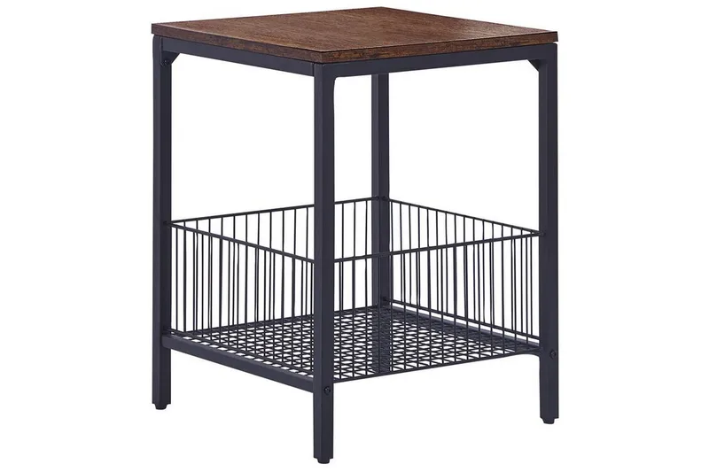 Fintan Sidebord 40 cm, Sort/Mørkt træ