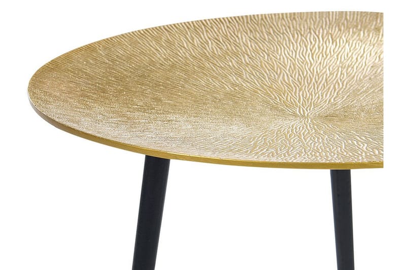 Fiore Sidebord 45 cm - Guld/Sort - Møbler - Borde - Aflastningsbord - Lampebord