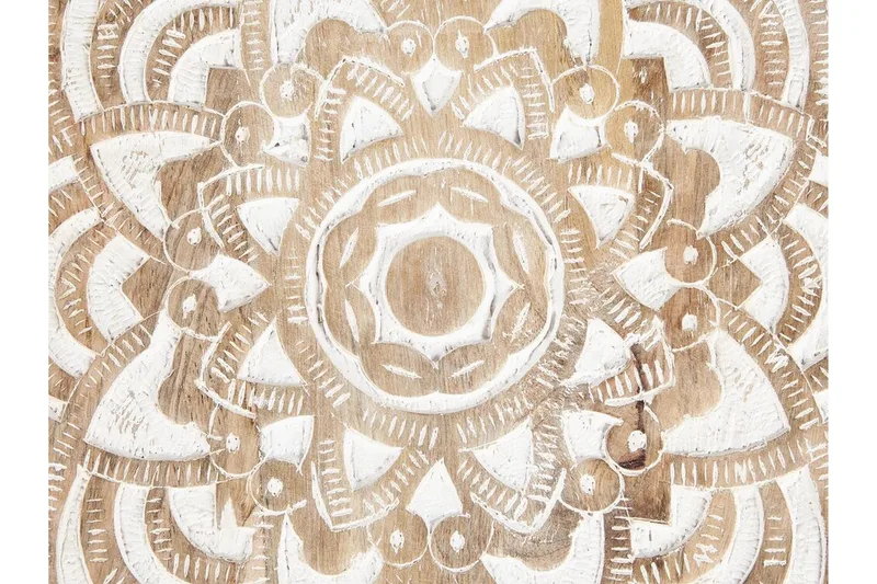 Fiorenzo Sætbord 45 cm - Lyst træ/Hvid - Møbler - Borde - Aflastningsbord - Indskudsborde