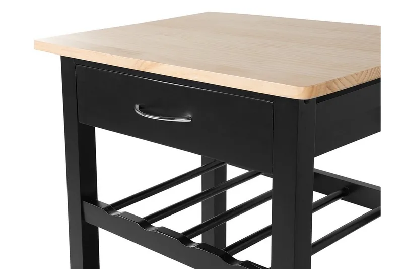 Foggia Serveringsbord 50 cm - Sort - Opbevaring - Køkkenøer