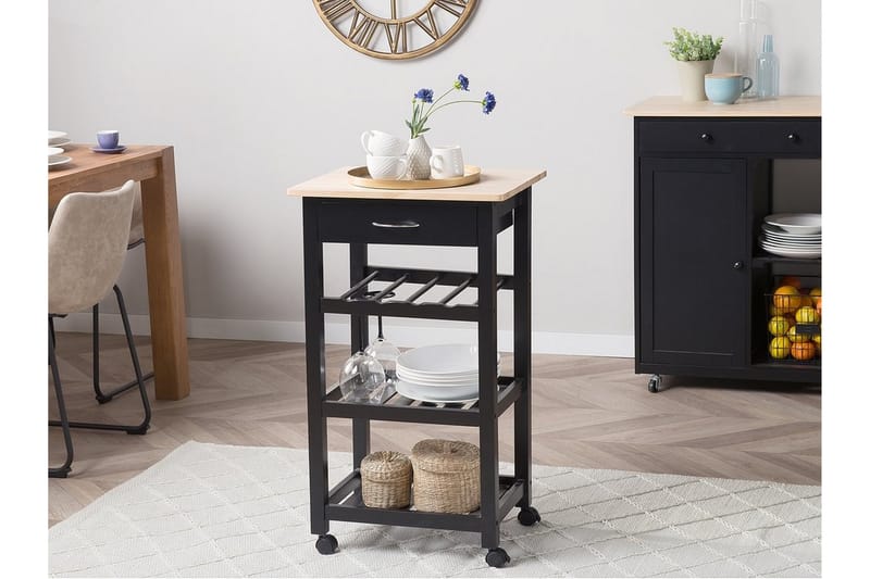 Foggia Serveringsbord 50 cm - Sort - Møbler - Borde - Aflastningsbord