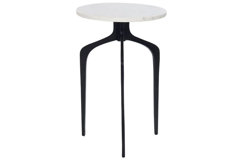 Fowler Sidebord 36 cm - Hvid/Sort - Møbler - Borde - Aflastningsbord - Lampebord