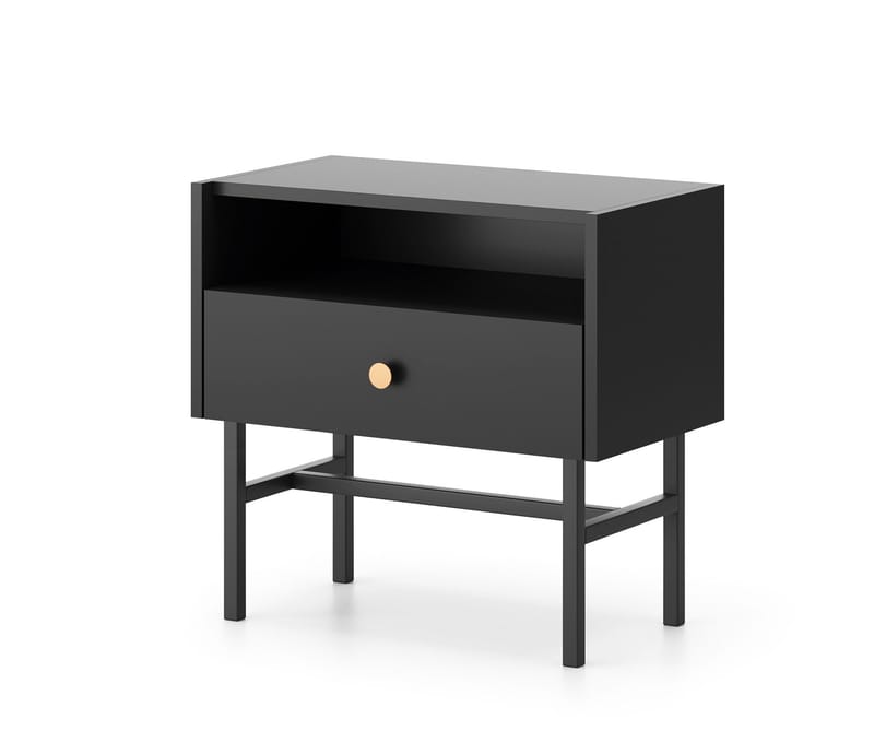 Francisca Natbord 55 cm - Sort - Møbler - Borde - Aflastningsbord - Sengebord