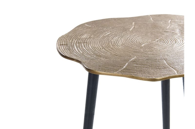 Frasier Sidebord 33 cm - Guld/Sort - Møbler - Borde - Aflastningsbord - Lampebord