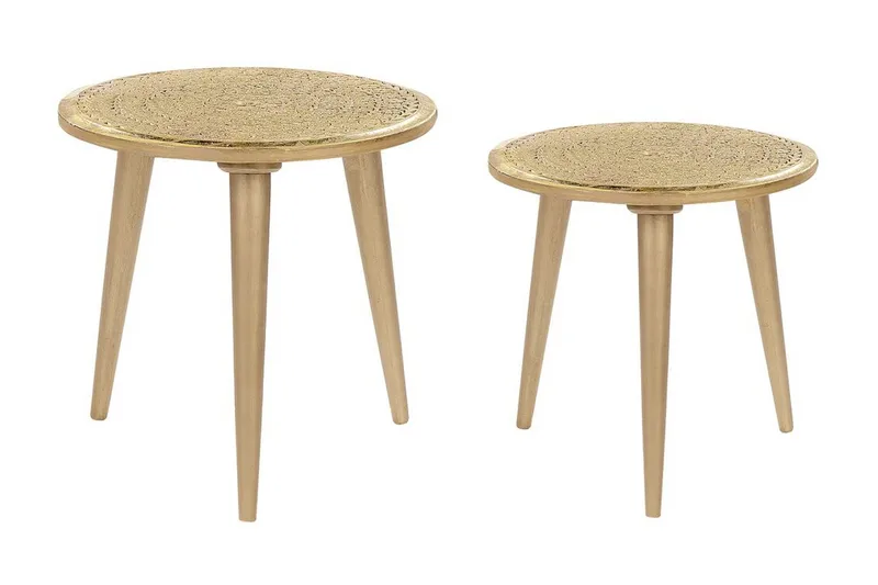 Frederica Sætbord 46 cm, Guld