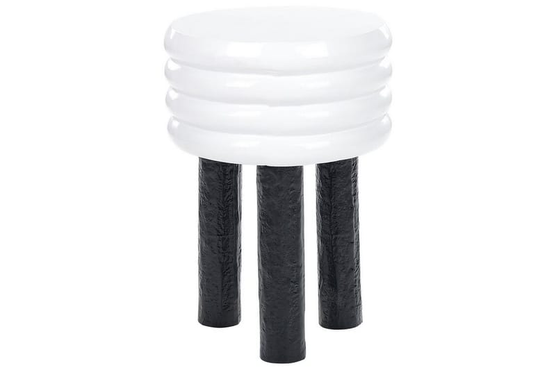 Fredrickson Sidebord 33 cm - Hvid/Sort - Møbler - Borde - Aflastningsbord - Lampebord