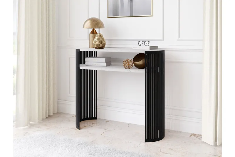 Friend Konsolbord 100 cm - Sort/Hvid - Møbler - Borde - Aflastningsbord - Entrébord