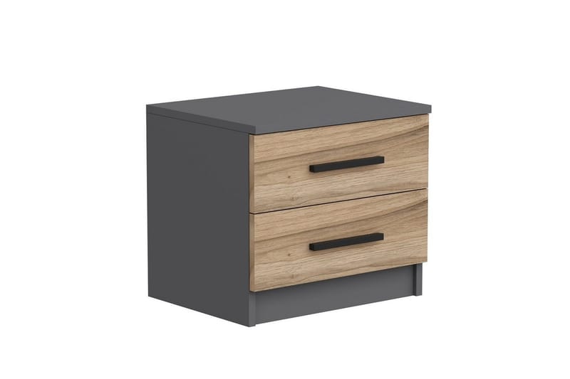 Fruitland Natbord 50 cm - Valnød/Antracit - Møbler - Borde - Aflastningsbord - Sengebord