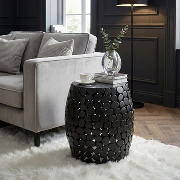 Galara sidebord 40 cm - Sort med grå og hvide marmornuancer - Møbler - Borde - Aflastningsbord - Lampebord
