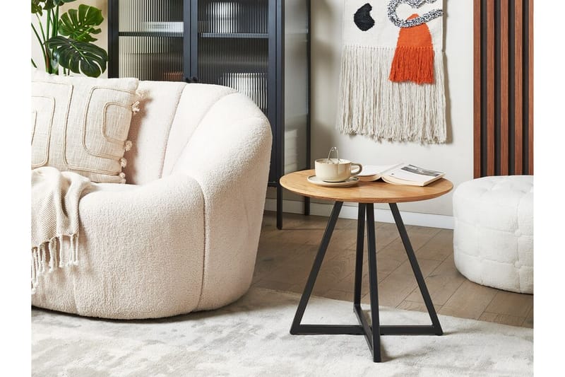 Gallagher Sidebord 30 cm - Lyst træ/Sort - Møbler - Borde - Aflastningsbord - Lampebord