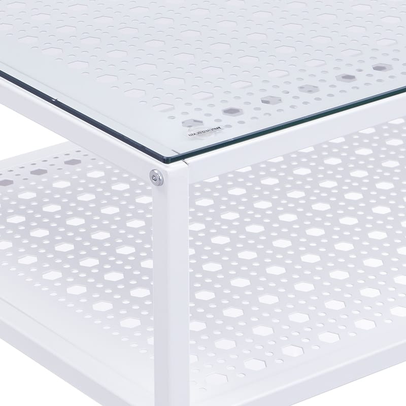 Galuna konsolbord 80 cm - Transparent og hvid - Møbler - Borde - Aflastningsbord - Entrébord
