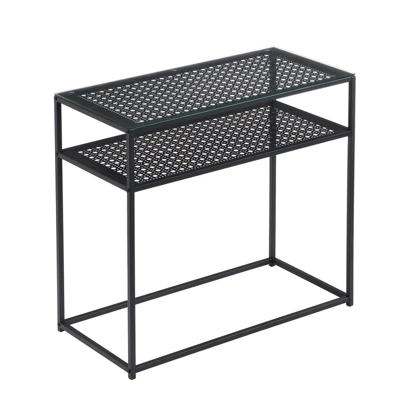 Galuna konsolbord 80 cm, Transparent og matsort
