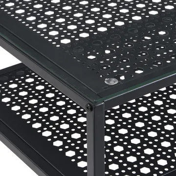 Galuna konsolbord 80 cm - Transparent og matsort - Møbler - Borde - Aflastningsbord - Entrébord