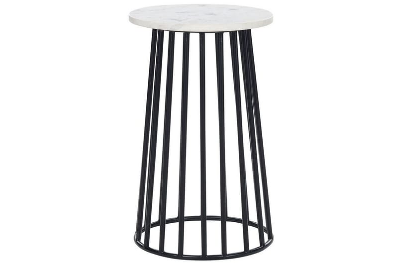 Gannon Sidebord 36 cm, Hvid/Sort