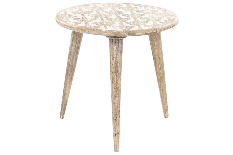 Gazelle Sætbord 46 cm - Lyst træ/Hvid - Møbler - Borde - Aflastningsbord - Indskudsborde