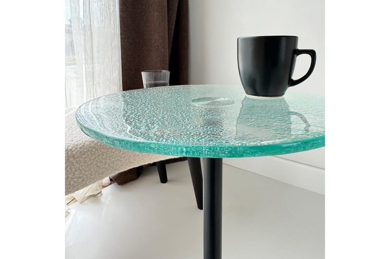 Giada Sidebord 25 cm - Transparent/Sort - Møbler - Borde - Aflastningsbord - Lampebord