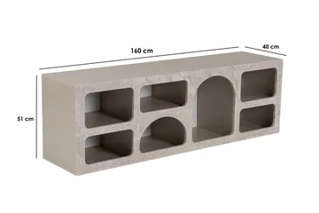 Giana Konsolbord 160 cm - Travertin/Sandsten - Opbevaring - Opbevaringsmøbler - Skænke & sideboards