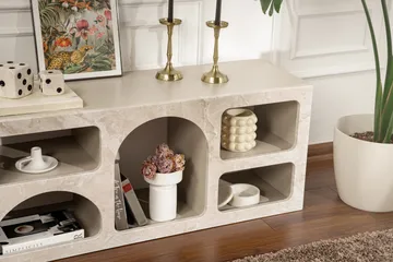 Giana Konsolbord 160 cm - Travertin/Sandsten - Opbevaring - Opbevaringsmøbler - Skænke & sideboards