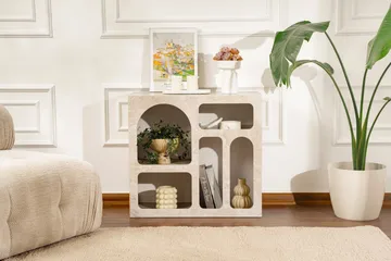Giana Konsolbord 80 cm - Travertin/Sandsten - Opbevaring - Opbevaringsmøbler - Skænke & sideboards